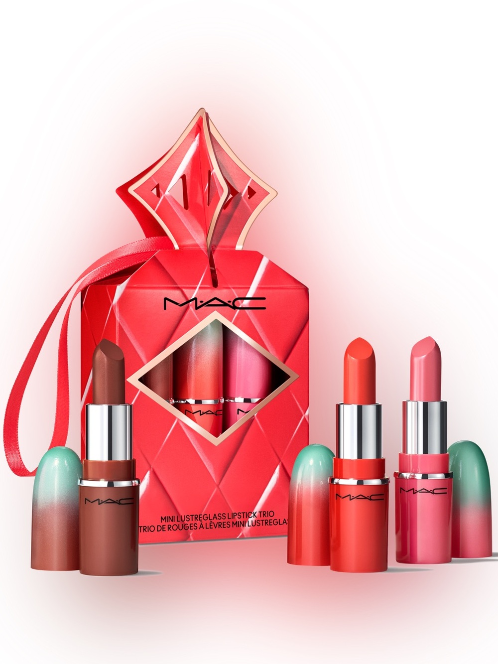 MAC Cosmetics โข Wildest Gleams Mini Lipstick Trio Set - Lustreglass NIB